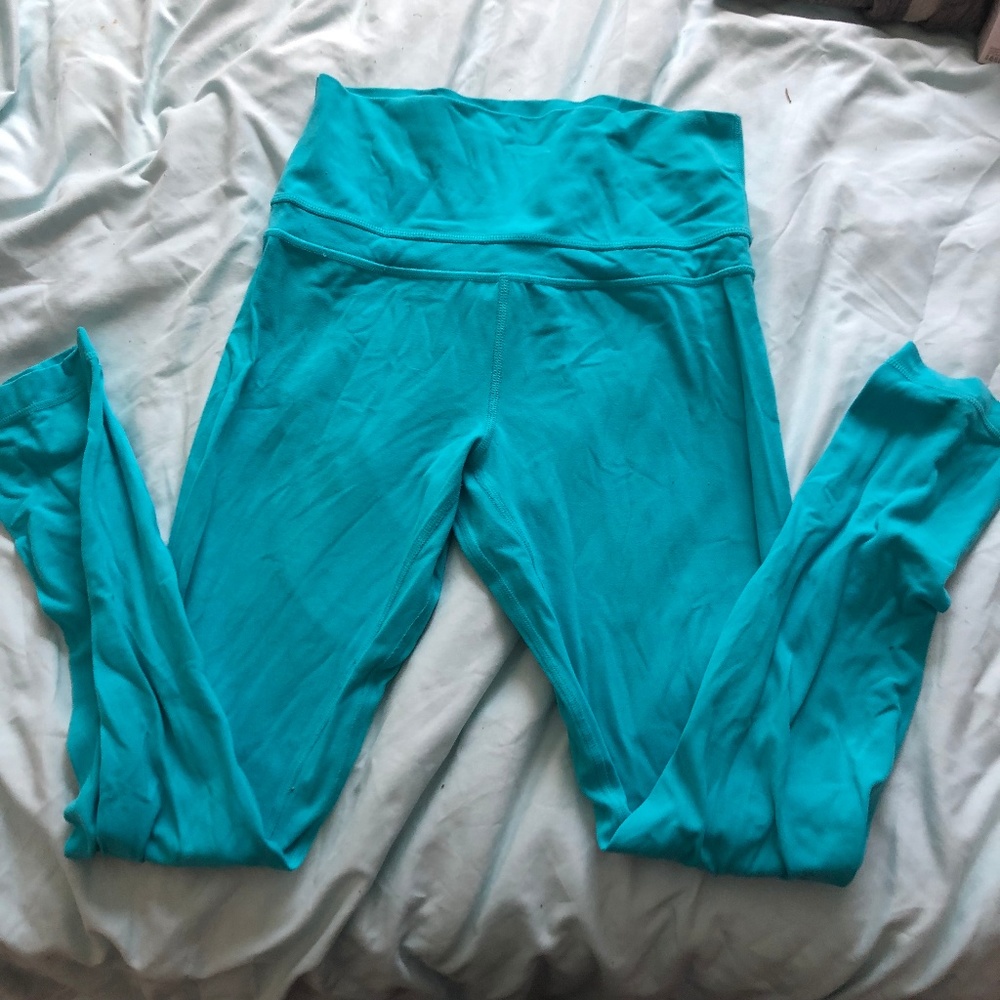 Lululemon Teal full length luon leggings